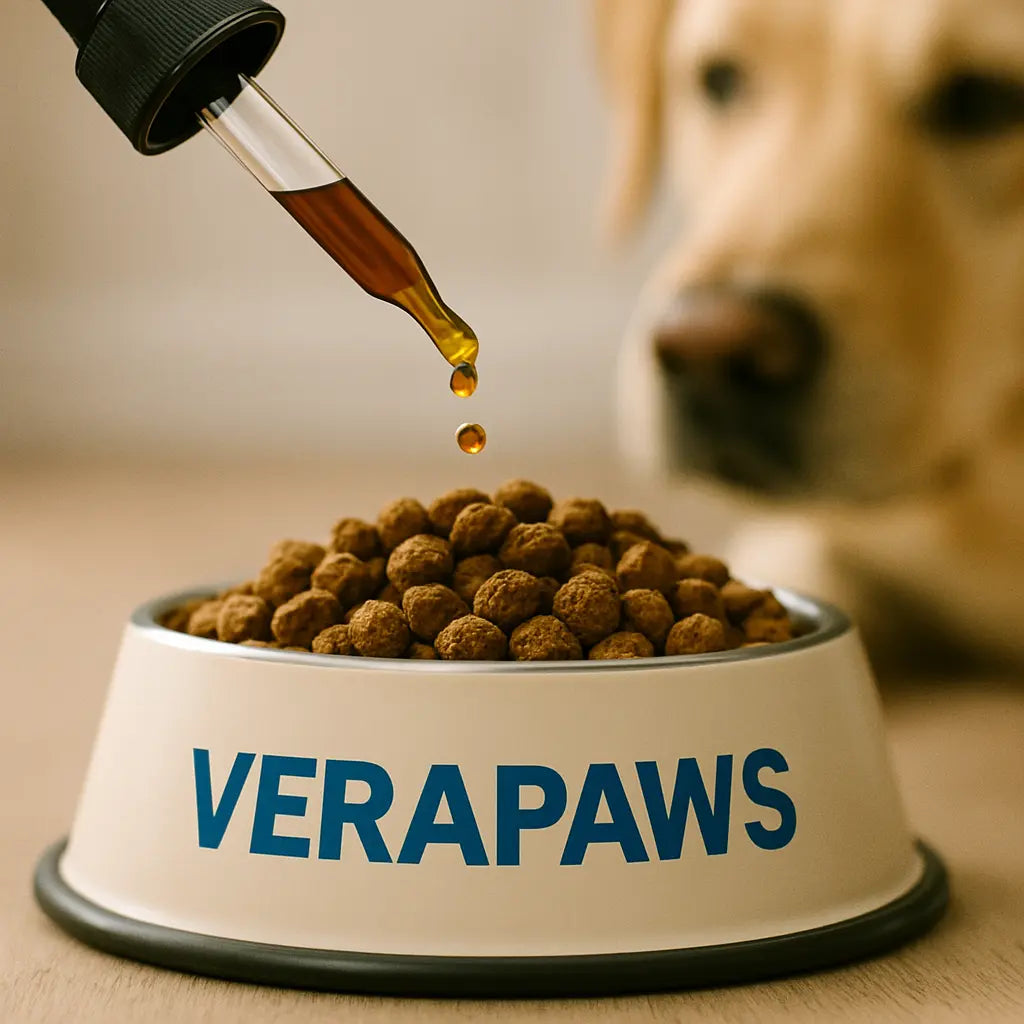 Verapaws kibble and bowl